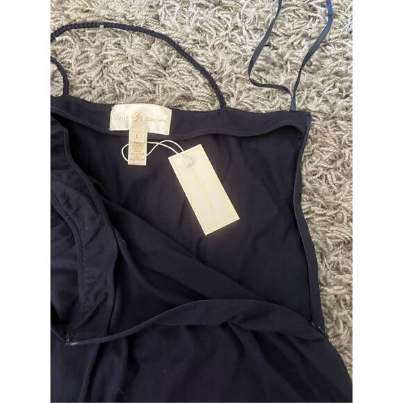 NWT Julie Brown NY Navy Sequin Rainbow Pride Long Knit Dress L - Picture 4 of 9